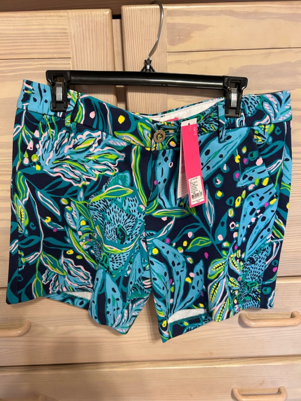 Lilly Pulitzer Women's Casual Shorts in Teal Floral